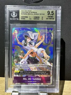 BGS 9.5 Ms All Sunday OP04-064 SR Parallel One Piece Kingdoms of Intrigue - Image 1