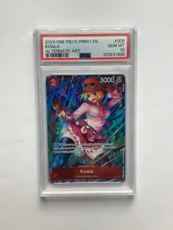 One Piece Koala (Alternate Art) OP05-006 PRB01 PSA 10 English - Image 1