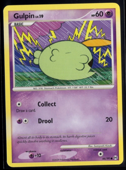 Gulpin 66/99 Common Platinum Arceus Pokemon TCG Near Mint - Image 1