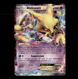 Alakazam EX 25/124 Holo Rare EX Fates Collide Pokemon NM - Image 1
