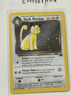 2000 Promos - Wizards Black Star Dark Persian RARE SWIRL HOLO #2 #17 - Image 1
