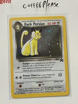 2000 Promos - Wizards Black Star Dark Persian RARE SWIRL HOLO #2 #17 - Image 2