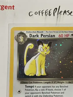 2000 Promos - Wizards Black Star Dark Persian RARE SWIRL HOLO #2 #17 - Image 3