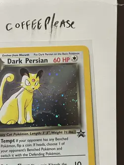 2000 Promos - Wizards Black Star Dark Persian RARE SWIRL HOLO #2 #17 - Image 4
