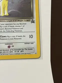 2000 Promos - Wizards Black Star Dark Persian RARE SWIRL HOLO #2 #17 - Image 5
