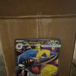 Pokemon Mega Sharpedo EX 113 Ultra Rare Phantasmal Flames near mint ships fast - Image 2