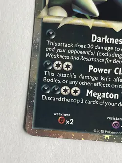 Pokemon TCG Tyranitar Prime Ultra Rare Card 88/95 HGSS Unleashed - Image 3