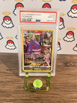 Gengar TG06 Full Art Lost Origin Pokemon Card - PSA 10 GEM MT - Image 1