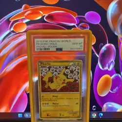 PSA 10 Pikachu PL2 2010 Pikachu World Collection Polish Promo Holo Pokemon TCG - Image 1