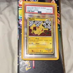 PSA 10 Pikachu PL2 2010 Pikachu World Collection Polish Promo Holo Pokemon TCG - Image 3