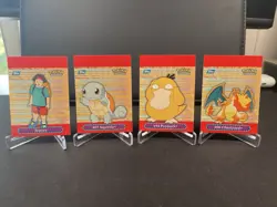 Pokemon 2000 Topps Pop-Up TV Animation Series Lot 4 Cards Total all NM - Image 1