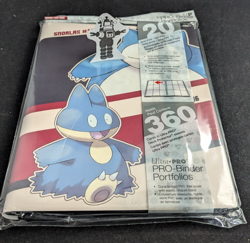 NIP Pokemon Portfolio Binder Ultra PRO Top Loading 9 Pocket Snorlax Munchlax - Image 1