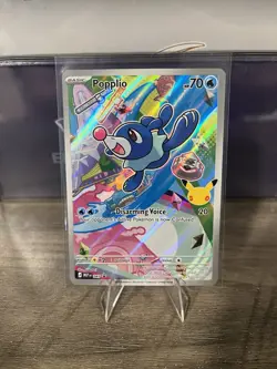 Pokemon POPPLIO MEP 045 Ascended Heroes - 1st Partner FULL ART PROMO - MINT - Image 1