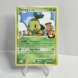 Pokemon TCG - Turtwig LV.20 GL 85/111 Rising Rivals 2009 MP - Image 1