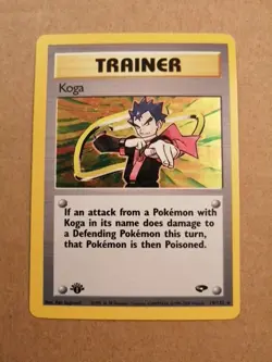 Koga (19, #019/132) - 1st Edition Holofoil OS - Gym Challenge MP Pokemon - Image 1