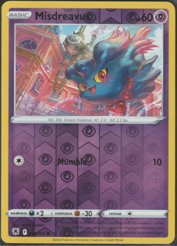 Misdreavus 058/189 SWSH Astral Radiance Pokemon Reverse Holo Foil Nice! - Image 1