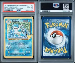 2021 POKEMON CELEBRATIONS CLASSIC COLL #2 BLASTOISE-HOLO PSA 10 - Image 3