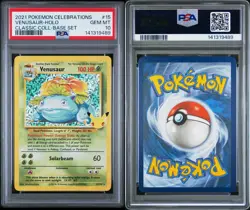 2021 POKEMON CELEBRATIONS CLASSIC COLLECTION #15 VENUSAUR-HOLO PSA 10 - Image 3