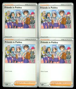 x4 Friends in Paldea 109/131 Prismatic Evolutions Pokemon Playset NM/M - Image 1