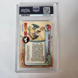 1999 Topps Pokemon TV #6 Charizard Foil Black Logo PSA 8 - Image 4