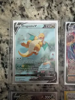 Pokemon 11 Card Lot - Dragonite V, Mew Vmax, Charizard celebrations & More - Image 2