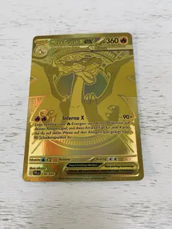 Pokemon - Mega Glurak X EX Gold - PFL 130/094 Deutsch NM - Fatale Flammen Top - Image 1