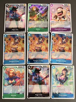 One Piece OP-08 (ENG) bulk cards (19 Rare / 96 common) Total 115 Cards - Image 1