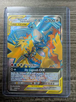 Pokemon TCG Moltres Zapdos Articuno GX 66/68 Full Art Hidden Fates (B) - Image 1