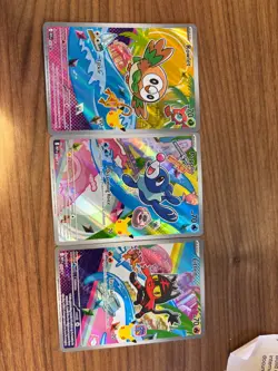 Rowlet, Litten & Popplio First Partner Illustration Collection Promo Set Pokemon - Image 1