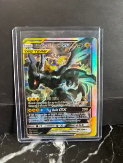 Pokemon TCG Pikachu & Zekrom GX Black Star SM168 - Image 1