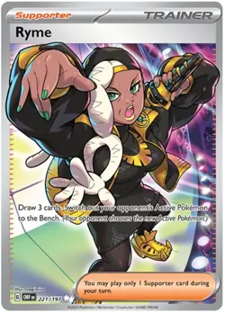 x1 Ryme - 221/197 - Ultra Rare Pokemon SV03 Obsidian Flames M/NM - Image 1