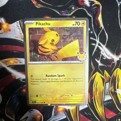 Pokemon TCG Pikachu 051/162 Stamped 2026 Pokemon Day Promo FART SWIRL 🍥 - Image 1