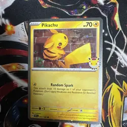 Pokemon TCG Pikachu 051/162 Stamped 2026 Pokemon Day Promo FART SWIRL 🍥 - Image 2