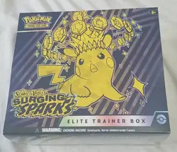 Pokemon SURGING SPARKS Elite Trainer Box ETB New & Sealed Scarlet & Violet TCG - Image 1
