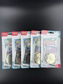 Pokemon TCG Scarlet & Violet Journey Together Checklane Blister Scraggy Lot Of 5 - Image 1