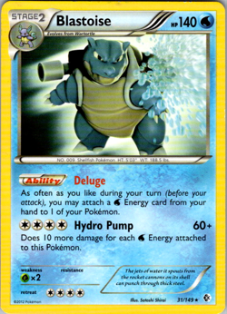 Blastoise 31/149 - Boundaries Crossed Non-Holo Rare Pokemon TCG - Image 1