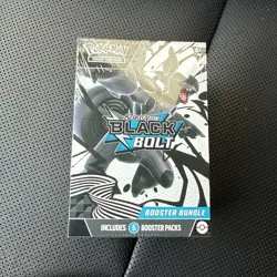 Pokemon TCG Black Bolt Booster Bundle Box New Sealed - 6 Booster Packs - Image 1