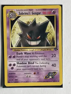 Pokemon TCG Sabrina's Gengar Gym Challenge 29/132 Non-Holo Rare - Image 1