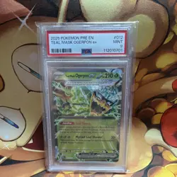 Pokemon Teal Mask Ogerpon ex 012/131 Prismatic Evolutions Double Rare Holo PSA 9 - Image 1