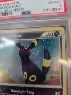 2011 POKEMON CALL OF LEGENDS UMBREON #22 HOLO PSA 8 NM #113346281 (SWIRL) - Image 4