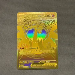 Mega Charizard X ex Gold 130/094 – Phantasmal Flames Pokemon TCG | Ultra Rare - Image 1