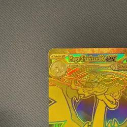 Mega Charizard X ex Gold 130/094 – Phantasmal Flames Pokemon TCG | Ultra Rare - Image 2
