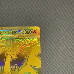 Mega Charizard X ex Gold 130/094 – Phantasmal Flames Pokemon TCG | Ultra Rare - Image 3