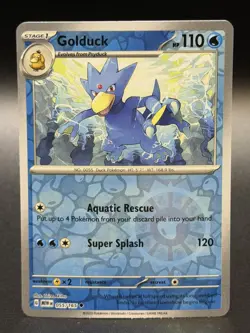 Golduck Reverse Holo 055/165 - Scarlet & Violet 151 Pokemon TCG - NM - Image 1