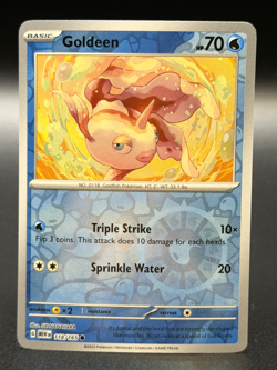 Goldeen 118/165 Reverse Holo Scarlet & Violet 151 Pokemon TCG - NM - Image 1