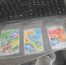 Kanto Starters First Partner Illustration Promos 30th Anniversary Pokemon NM TCG - Image 1