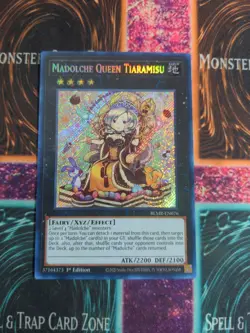 Yu-Gi-Oh! Madolche Queen Tiaramisu BLMR-EN076 1st Edition Secret Rare NM - Image 1