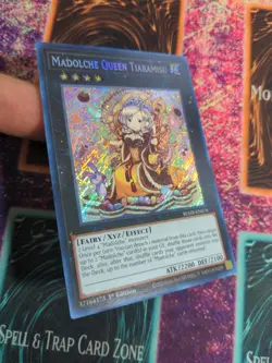 Yu-Gi-Oh! Madolche Queen Tiaramisu BLMR-EN076 1st Edition Secret Rare NM - Image 2
