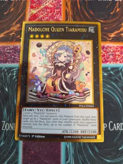 Yu-Gi-Oh! Madolche Queen Tiaramisu PGL2-EN045 Gold Rare 1st Edition Near Mint - Image 1