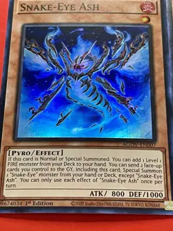 3x Snake-Eye Ash | AGOV-EN007 | Super Rares | LP | 1st Edition | YuGiOh! - Image 2